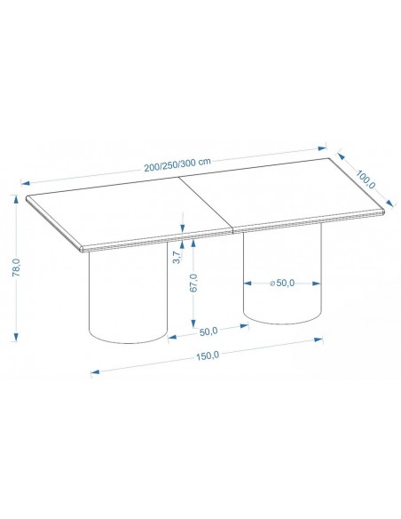 spisebord udtræk tillægsplader egetræ eg træ moderne design