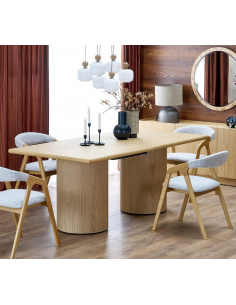 spisebord udtræk tillægsplader egetræ eg træ moderne design 2