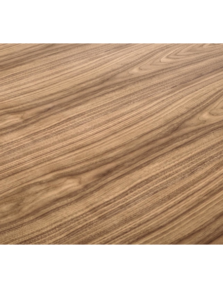 rundt spisebord valnød træ moderne design