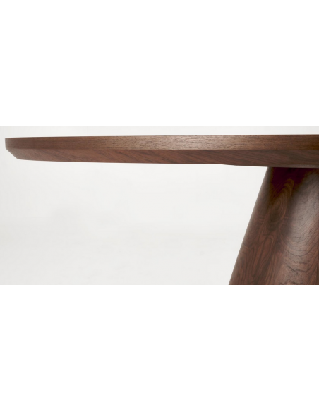 ovalt spisebord valnød træ moderne design