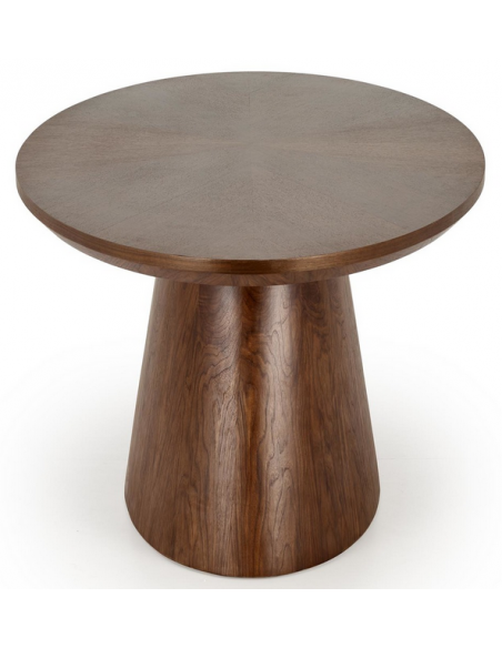 ovalt spisebord valnød træ moderne design