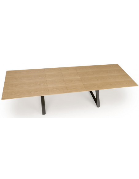 spisebord udtræk tillægsplader egetræ eg træ moderne design