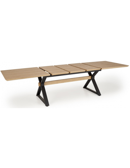 spisebord udtræk tillægsplader egetræ eg træ moderne design