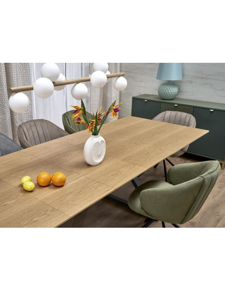 spisebord udtræk tillægsplader egetræ eg træ moderne design