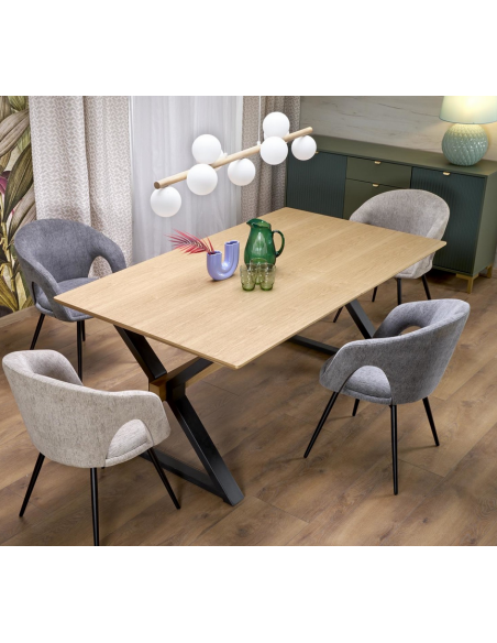 spisebord udtræk tillægsplader egetræ eg træ moderne design