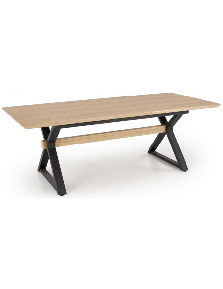 spisebord udtræk tillægsplader egetræ eg træ moderne design