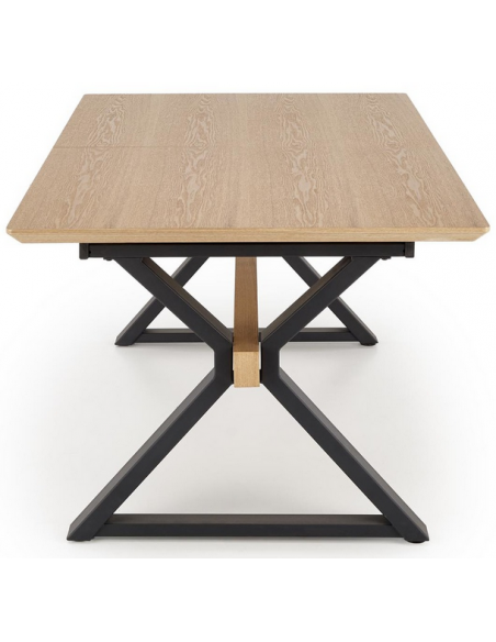 spisebord udtræk tillægsplader egetræ eg træ moderne design