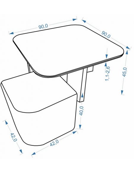 sofabord sten marmor træ moderne design