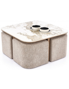 sofabord sten marmor træ moderne design