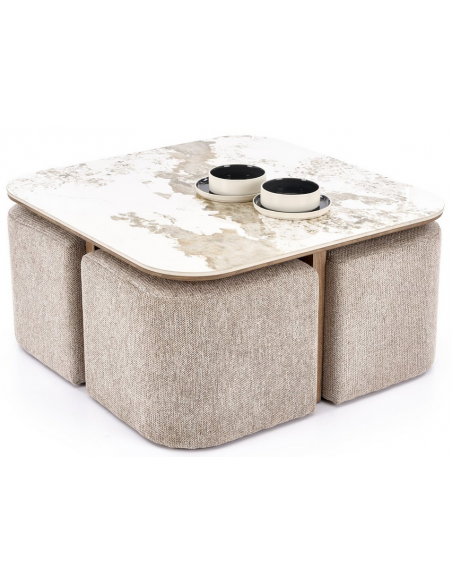 sofabord sten marmor træ moderne design