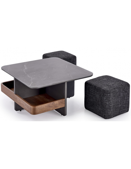 sofabord sten marmor træ moderne design