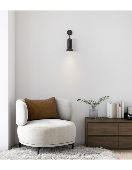 væglampe indendørs led sort stue soveværelse sengelampe moderne design