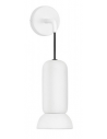 PARLO Væglampe i keramik og stål H36 cm 1 x GU10 LED - Blank hvid