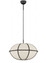 BRERA Loftlampe i linned Ø45 cm 1 x E27 - Natur/Sort
