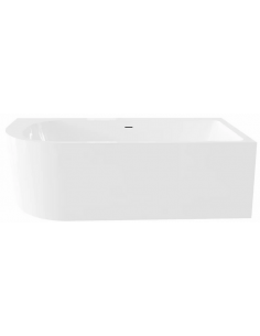 hjørnebadekar hjørne fritstående badekar 180 moderne design badeværelse indretning hvid akryl