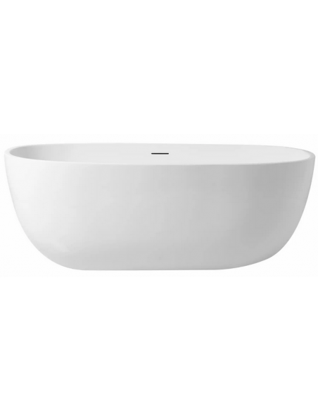 fritstående badekar 170 moderne design badeværelse indretning mat hvid akryl