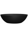 NEW STONE Fritstående badekar i solid surface 180 x 85 cm - Mat sort