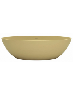 fritstående badekar mat solid surface sten ovalt fristående 180