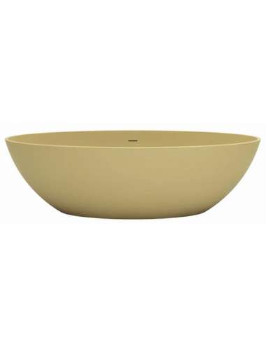fritstående badekar mat solid surface sten ovalt fristående 180