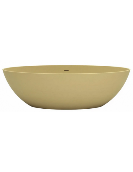 fritstående badekar mat solid surface sten ovalt fristående 180