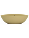 NEW STONE Fritstående badekar i solid surface 180 x 85 cm - Mat sand beige