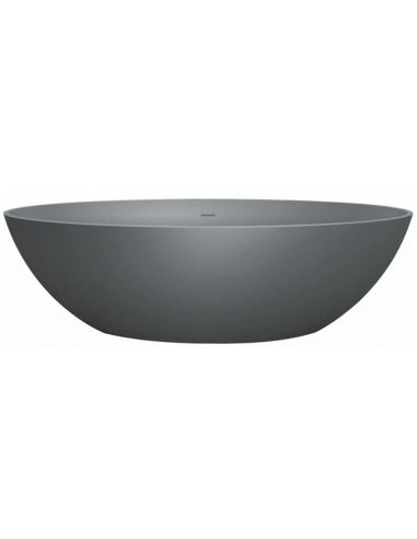 fritstående badekar mat solid surface sten ovalt fristående 180