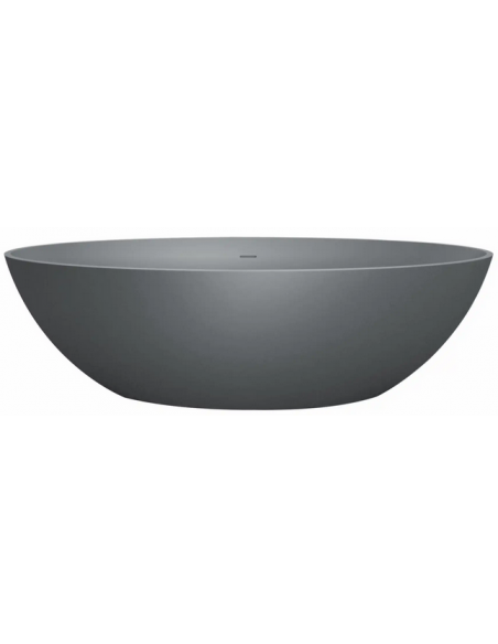 fritstående badekar mat solid surface sten ovalt fristående 180
