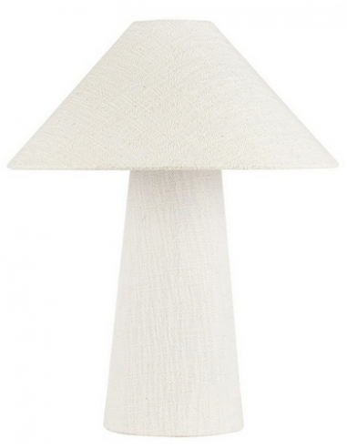 MAE Bordlampe i linned H46,5 cm 1 x E27 LED - Off-white