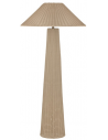 PLOM Udendørs gulvlampe i aluminium og syntetisk rattan H145 cm 1 x E27 - Lysebrun