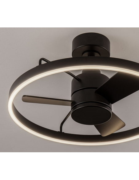 loftventilator restaurant cafe soveværelse ventilator med lys lampe