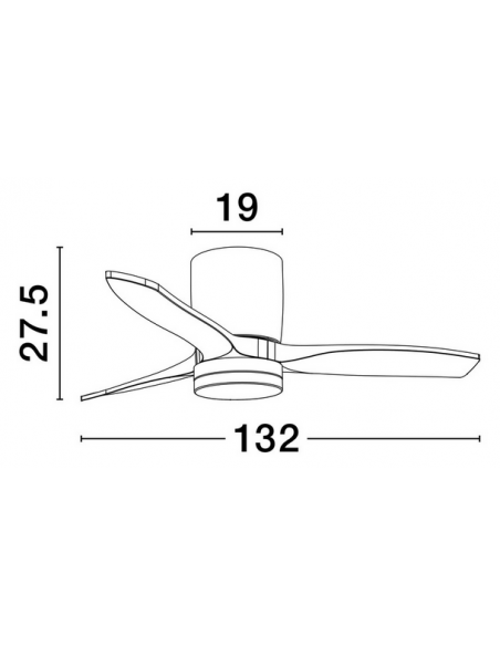 loftventilator restaurant cafe soveværelse ventilator med lys lampe