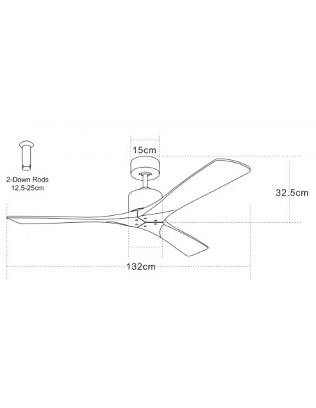 loftventilator restaurant cafe soveværelse ventilator med lys lampe
