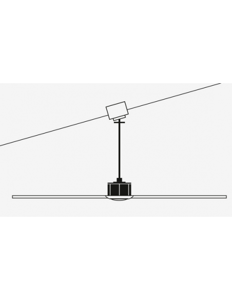 loftventilator restaurant cafe soveværelse ventilator med lys lampe