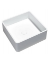 ACCIA Firkantet håndvask i solid surface 40 x 40 cm - Mat hvid