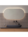 BLOKHUS Spejl med lys 100 x 50 cm 32W LED - Klar