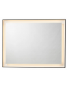 PISA Spejl med lys 80 x 60 cm 26,5W LED - Sort