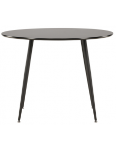 Spisebord 100 rundt moderne design sort 2