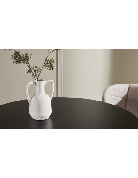 Spisebord 100 rundt moderne design sort
