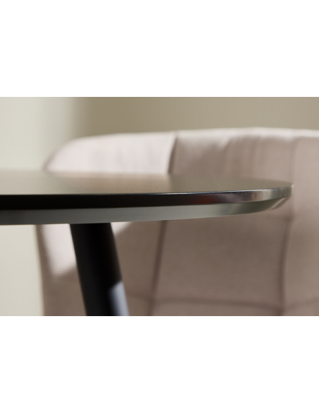 Spisebord 100 rundt moderne design sort