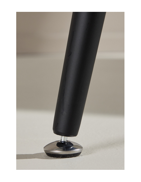 Spisebord 100 rundt moderne design sort