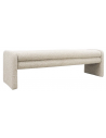 NEIL Bænk i bouclé B160 cm - Meleret taupe
