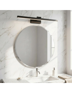 væglampe badeværelseslampe moderne design led soveværelse spejl sort 2