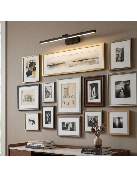 væglampe badeværelseslampe moderne design led soveværelse spejl sort