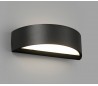 Oval væglampe 1 x SMD LED 10W - Mørkegrå