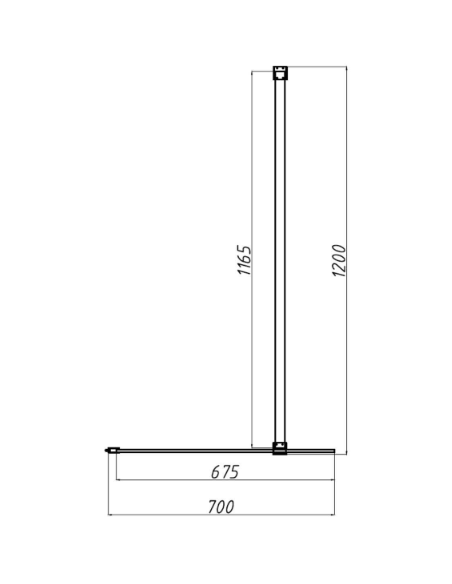 brusevæg moderne badeværelse brusehjørne glas