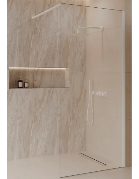 brusevæg moderne badeværelse brusehjørne glas