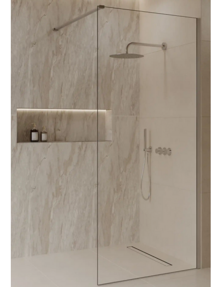 brusevæg moderne badeværelse brusehjørne glas