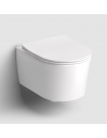 INBE Væghængt toilet i keramik D48,6 cm - Mat hvid
