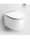 INBE Væghængt toilet i keramik D48,6 cm - Blank hvid