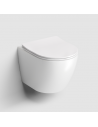INBE Væghængt toilet i keramik D49 cm - Mat hvid
